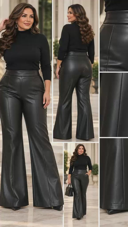 Pantalon din piele ecologica TSH630