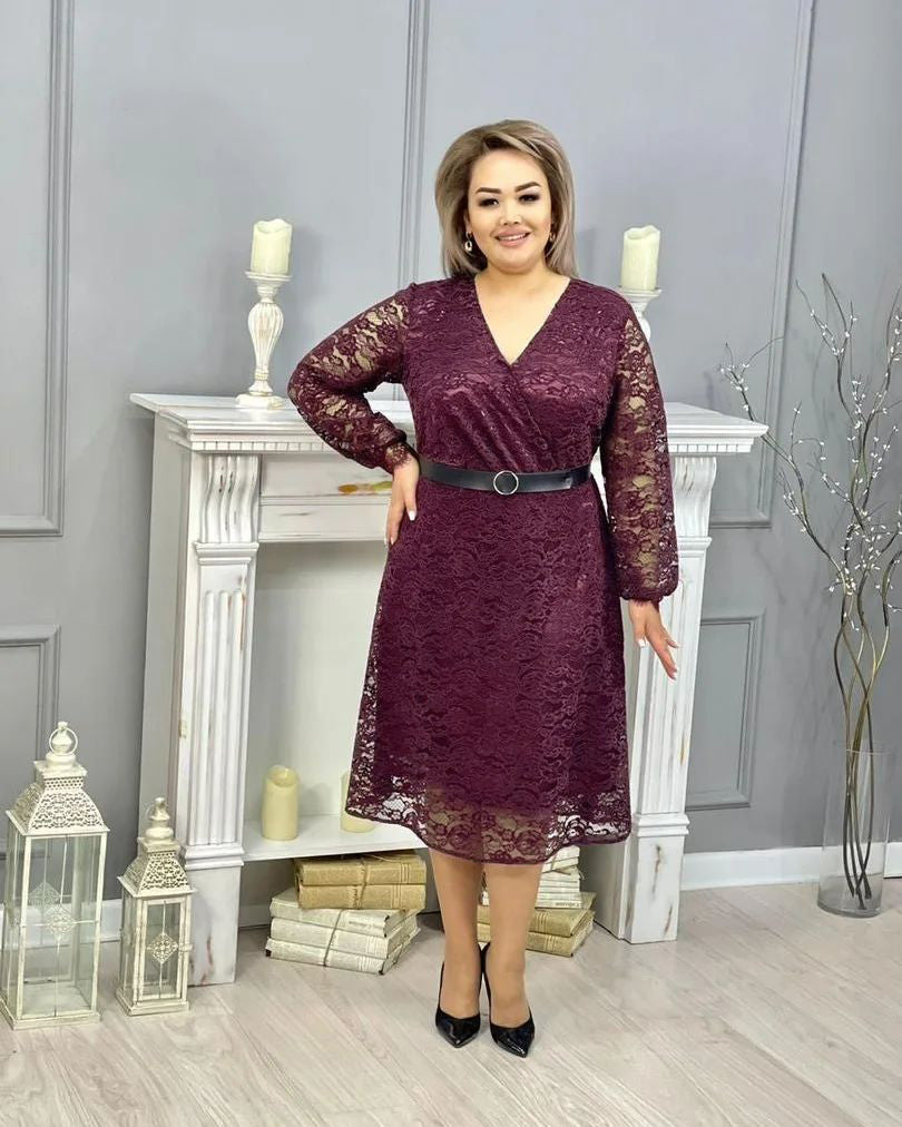 Rochie din dantela TSH357